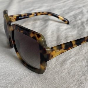 PRADA - Oversized Square Sunglasses - Tortoiseshell